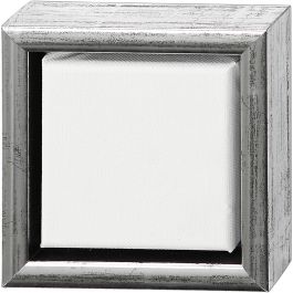 Duk med ram, stl. 10x10 cm, 360 g, mixade färger, 1 st. [HOB-257500]