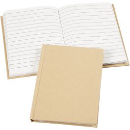 Notisbok, A6, ark 105x148 mm, 60 g, brun, 1 st. [HOB-264570]