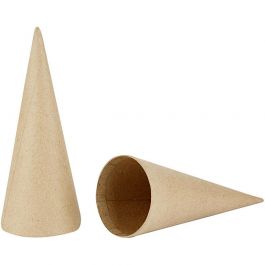 Pappstrutar, H: 20 cm, Dia. 8 cm, 5 st./ 1 förp. [HOB-265061]