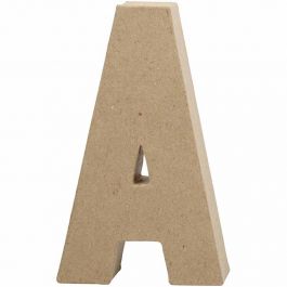 Pappbokstav, A, H: 20,5 cm, B: 11,8 cm, tjocklek 2,5 cm, 1 st. [HOB-26600]