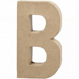 Pappbokstav, B, H: 20,5 cm, B: 11,5 cm, tjocklek 2,5 cm, 1 st. [HOB-26601]