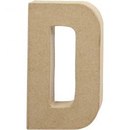 Pappbokstav, D, H: 20,2 cm, B: 11,5 cm, tjocklek 2,5 cm, 1 st. [HOB-26603]
