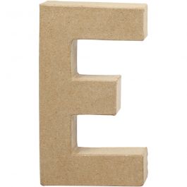 Pappbokstav, E, H: 20,5 cm, B: 11,5 cm, tjocklek 2,5 cm, 1 st. [HOB-26604]