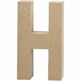 Pappbokstav, H, H: 20,2 cm, B: 11,2 cm, tjocklek 2,5 cm, 1 st. [HOB-26607]