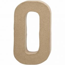 Pappbokstav, O, H: 20,4 cm, B: 11,5 cm, tjocklek 2,5 cm, 1st./ 1 st. [HOB-26614]