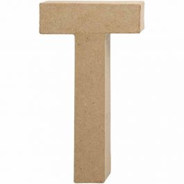 Pappbokstav, T, H: 20,5 cm, B: 11 cm, tjocklek 2,5 cm, 1 st. [HOB-26619]