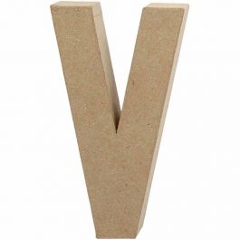 Pappbokstav, V, H: 20,5 cm, B: 11,5 cm, tjocklek 2,5 cm, 1 st. [HOB-26621]