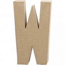 Pappbokstav, W, H: 20,3 cm, B: 11,4 cm, tjocklek 2,5 cm, 1 st. [HOB-26622]