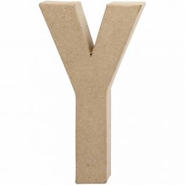 Pappbokstav, Y, H: 20 cm, B: 11,5 cm, tjocklek 2,5 cm, 1 st. [HOB-26624]