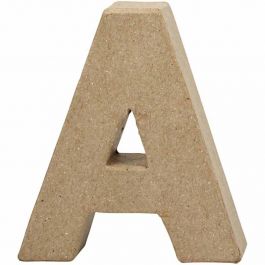 Pappbokstav, A, H: 10 cm, B: 9,5 cm, tjocklek 1,7 cm, 1 st. [HOB-26639]