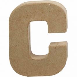 Pappbokstav, C, H: 10 cm, B: 7,5 cm, tjocklek 1,7 cm, 1 st. [HOB-26641]