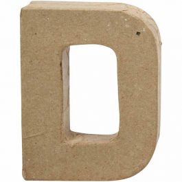 Pappbokstav, D, H: 10 cm, B: 7,7 cm, tjocklek 1,7 cm, 1 st. [HOB-26642]