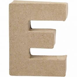 Pappbokstav, E, H: 10 cm, B: 7,5 cm, tjocklek 1,7 cm, 1 st. [HOB-26643]