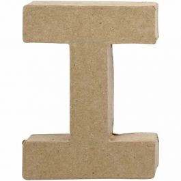 Pappbokstav, I, H: 10 cm, B: 7,5 cm, tjocklek 1,7 cm, 1 st. [HOB-26647]