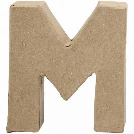 Pappbokstav, M, H: 10 cm, B: 9 cm, tjocklek 1,7 cm, 1 st. [HOB-26651]