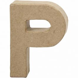 Pappbokstav, P, H: 10 cm, B: 7,7 cm, tjocklek 1,7 cm, 1 st. [HOB-26654]
