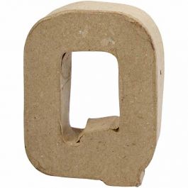 Pappbokstav, Q, H: 10 cm, B: 7,8 cm, tjocklek 1,7 cm, 1 st. [HOB-26655]
