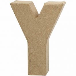 Pappbokstav, Y, H: 10 cm, B: 7,9 cm, tjocklek 1,7 cm, 1 st. [HOB-26663]