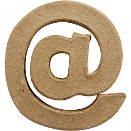 Pappsymbol, @, H: 10 cm, B: 9 cm, tjocklek 1,7 cm, 1 st. [HOB-26665]