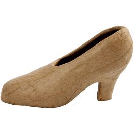 Sko av papier-maché, H: 9 cm, L: 18 cm, 1 st. [HOB-26695]
