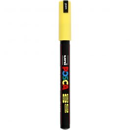 Posca Marker , nr. PC-1MR, spets 0,7 mm, extra fine, gul, 1 st. [HOB-272044]
