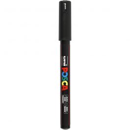 Posca Marker , nr. PC-1MR, spets 0,7 mm, extra fine, svart, 1 st. [HOB-272046]