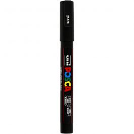Posca Marker , nr. PC-3M, spets 0,9-1,3 mm, Fine, svart, 1 st. [HOB-274046]