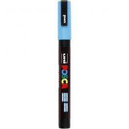 Posca Marker , nr. PC-3M, spets 0,9-1,3 mm, Fine, ljusblå, 1 st. [HOB-274057]