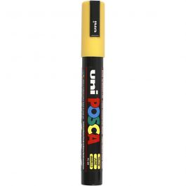Posca Marker , nr. PC-5M, spets 2,5 mm, Medium, gul, 1 st. [HOB-276044]