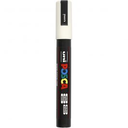Posca Marker , nr. PC-5M, spets 2,5 mm, Medium, vit, 1 st. [HOB-276052]