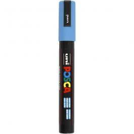 Posca Marker , nr. PC-5M, spets 2,5 mm, Medium, ljusblå, 1 st. [HOB-276057]
