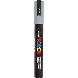 Posca Marker , nr. PC-5M, spets 2,5 mm, Medium, grå, 1 st. [HOB-276095]