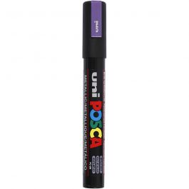 Posca Marker , nr. PC-5M, spets 2,5 mm, Medium, metalliclila, 1 st. [HOB-276840]
