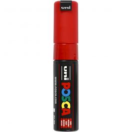 Posca Marker , nr. PC-8K, spets 8 mm, Broad, röd, 1 st. [HOB-278040]