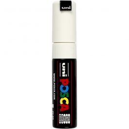 Posca Marker , nr. PC-8K, spets 8 mm, Broad, vit, 1 st. [HOB-278052]
