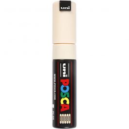 Posca Marker , nr. PC-8K, spets 8 mm, Broad, beige, 1 st. [HOB-278088]