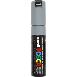 Posca Marker , nr. PC-8K, spets 8 mm, Broad, grå, 1 st. [HOB-278095]
