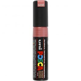 Posca Marker , nr. PC-8K, spets 8 mm, Broad, metallröd, 1 st. [HOB-278860]