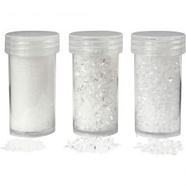Konstgjord snö, vit, 35+35+8 g, 3 burk/ 1 förp. [HOB-283850]