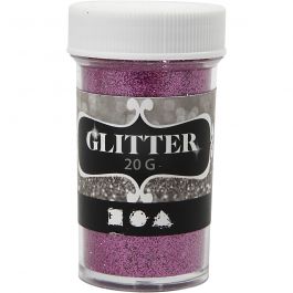 Glitter, rosa, 20 g/ 1 burk [HOB-284284]