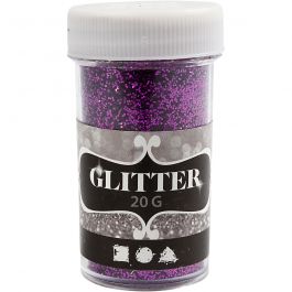 Glitter, lila, 20 g/ 1 burk [HOB-284285]