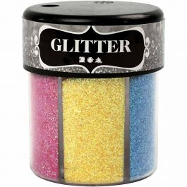 Glitter, mixade färger, 6x13 g/ 1 burk [HOB-28430]