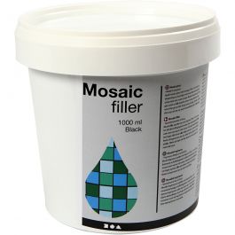 Mosaikbruk, svart, 1000 ml/ 1 hink [HOB-28456]