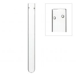 Glasprovrör 2 cm diameter 20 cm högt, med 2 hål (set med 12 st) [IFS-29113]