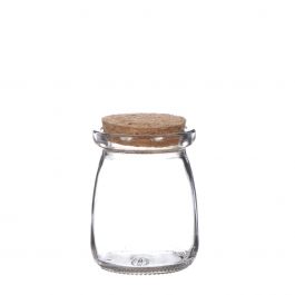 Glasburk med kork Ø5,5 cm och 7,5 cm hög (24 st.) [IFS-29152]