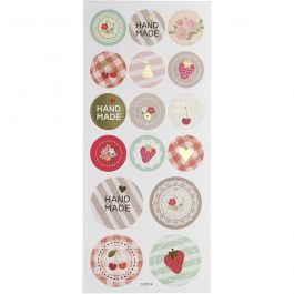 Stickers, handmade, ark 10x23 cm, 1 ark [HOB-29157]
