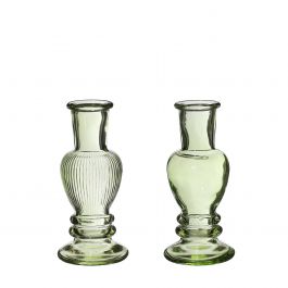 Vas Venedig Grön H: 11,3 x Ø5 cm (12 st) [IFS-29885]