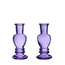 Vas Venedig Mörk Lila H: 11,3 x Ø5 cm (12 st) [IFS-29889]