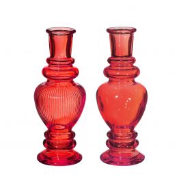 Vas Venedig Röd H: 15,5 x Ø5,7 cm (12 st) [IFS-29897]