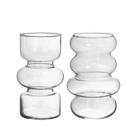Blomma Vas Ø10 cm H: 18 cm Transparent (6 st) [IFS-29920]